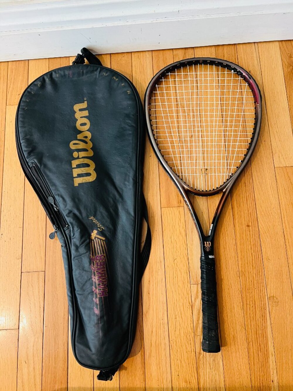 Wilson Sledge Hammer indeX 2.8 Stretch 116Tennis Racquet Racket 4 5/8  with bag - Picture 12 of 16